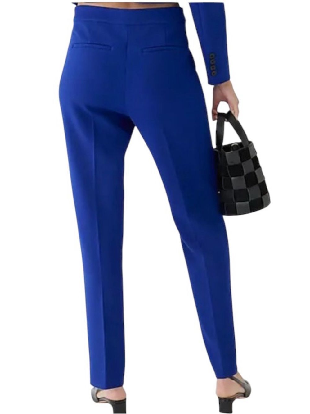 J.Crew Women Kate Royal Blue Straight Leg Stretch Pants 4 - Picture 3 of 10